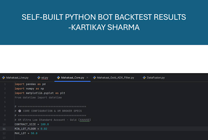 backtest and analyze your trading strategy using python